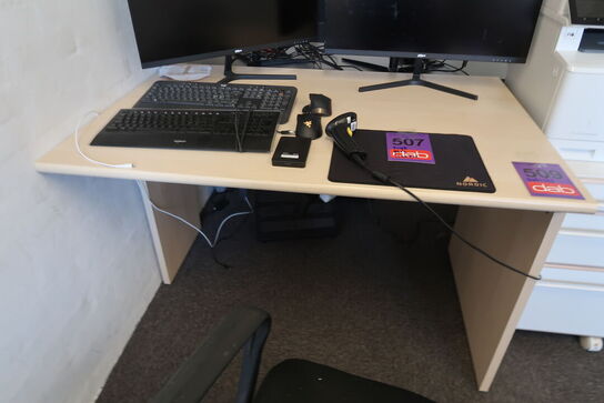 Skrivebord + kontorstol 