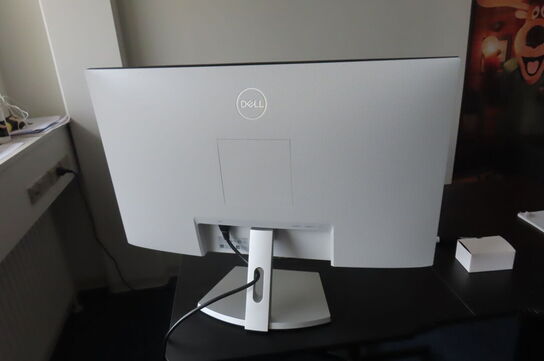 Hæve-/sænkebord med indhold samt kontorstol