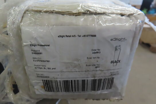 Lampeskinner med lamper Sorte