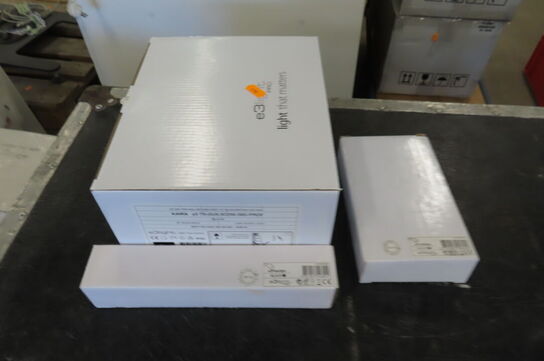 Lampeskinner med lamper Sorte