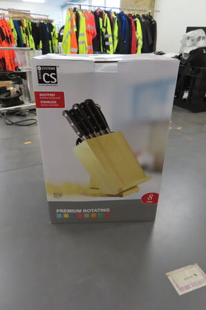 Roterende knivholder