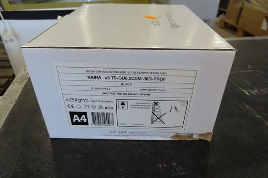 Lampeskinner med lamper Sorte