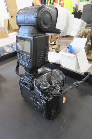 Spejlreflekskamera CANON DS126181 inkl. Blitz