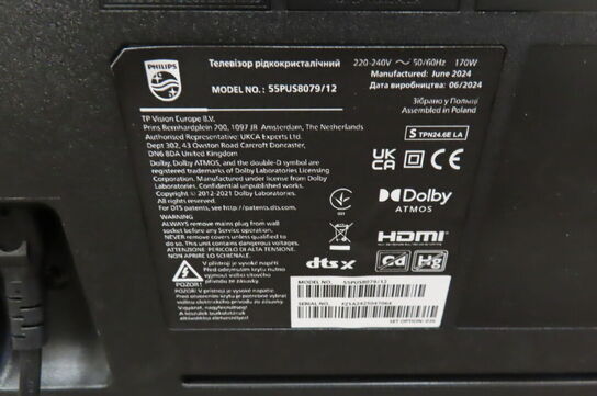 Tv PHILIPS 55" 55PUS8079/12