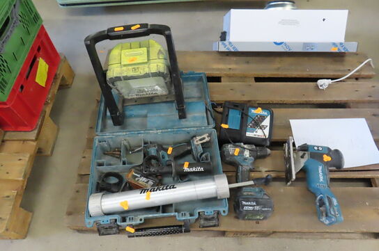 3 stk. Akku-værktøj MAKITA samt arbejdslampe