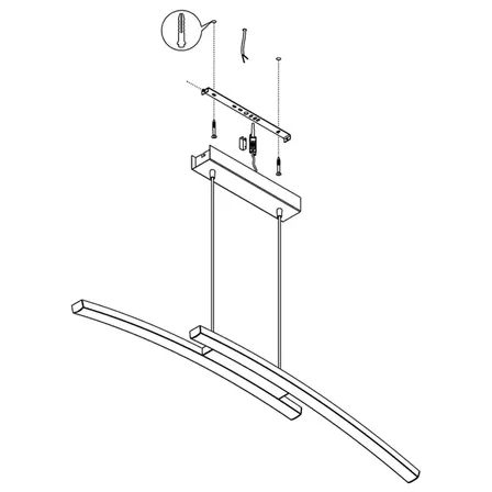 3 stk. eglo fraioli-c led pendel rgb dæmpbar(ubrugt)