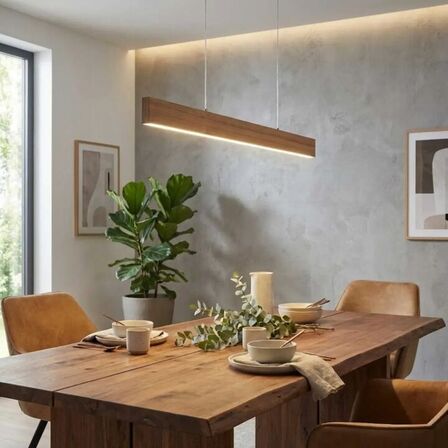 3 stk. eglo climene led langbords pendel trælook 94,5 cm(ubrugt)