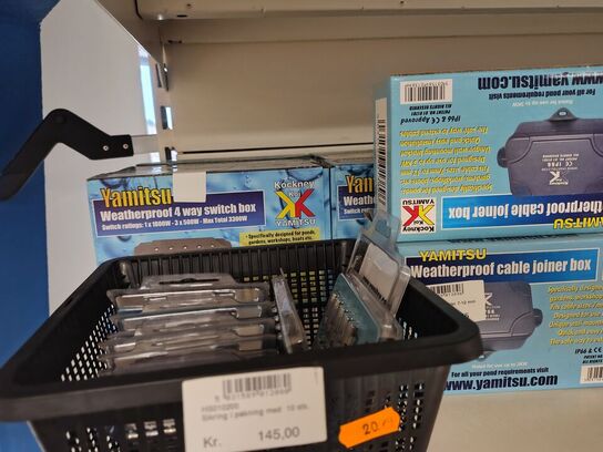 Blandet parti tilbehør.