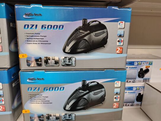 4 stk. Springvandspumpe. 