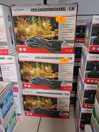 6 stk. Forlængerkabel 5 m.