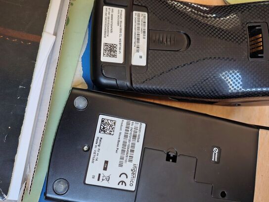 Betalingsterminal, printere mv.