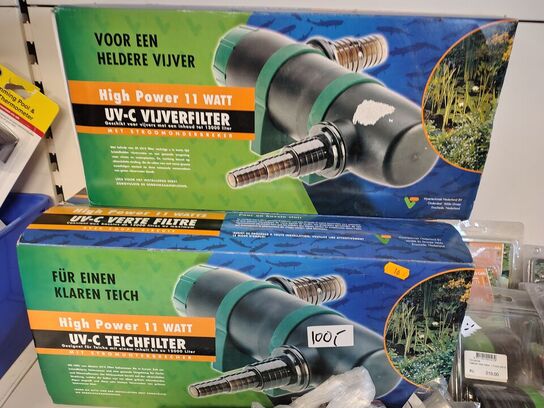 Parti flitre og tilbehør. 