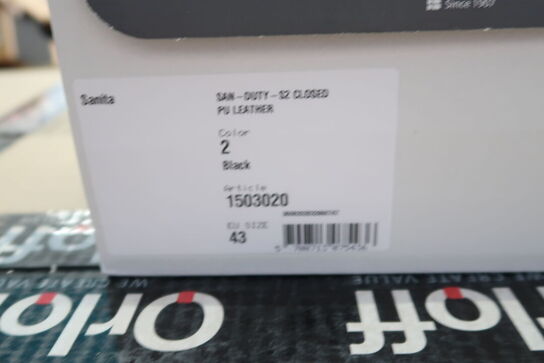 Sikkerhedssko Str. 43 SANITA Model: San Duty 