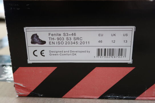 Sikkerhedssko Str. 46 GREEN COMFORT Model: Fenite S3-46