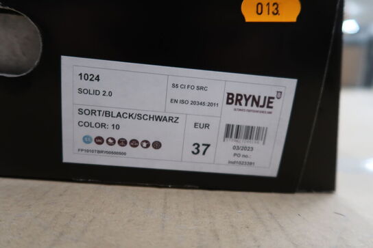 Sikkerhedssko Str. 37 BRYNJE Model: Solid 2.0 1024