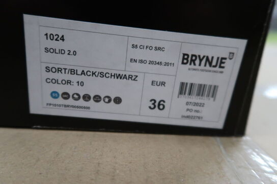 Sikkerhedssko Str. 39 BRYNJE Model: Solid 2.0 1024