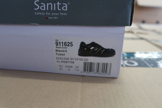 Sikkerhedssko Str. 41 SANITA Model: Black Topaz