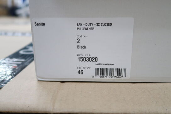 Sikkerhedssko Str. 46 SANITA Model: San Duty 