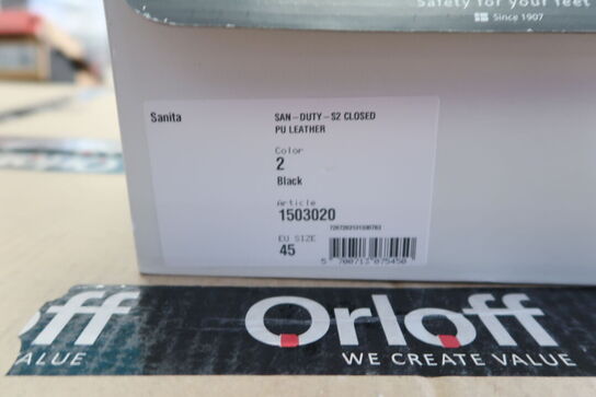 Sikkerhedssko Str. 45 SANITA Model: San Duty 
