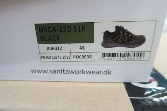 Sikkerhedssko Str. 46 SANITA Model: Mica - ESD S1P