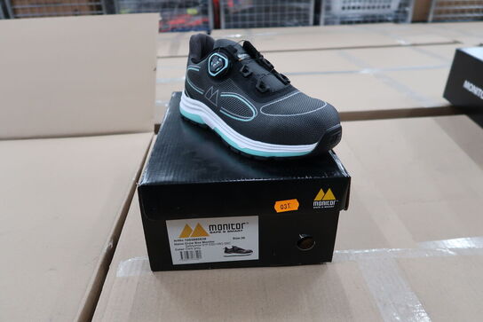 Sikkerhedssko Str. 36 MONITOR Model: Crow Boa  