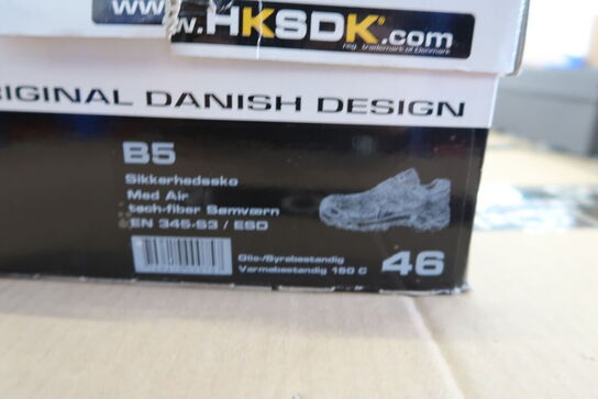 Sikkerhedssko Str. 46 HKSDK Model: B5 EN 345-S3