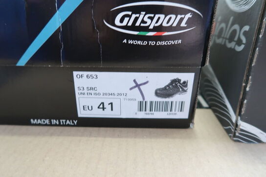 2 par sikkerhedssko Str. 41 JALAS, GRISPORT Model: Zenit 1708, OF653