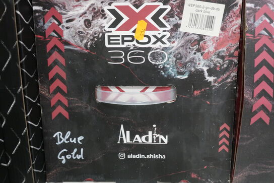 Vandpibe ALADIN Epox 360 Black Glass Flat Black 