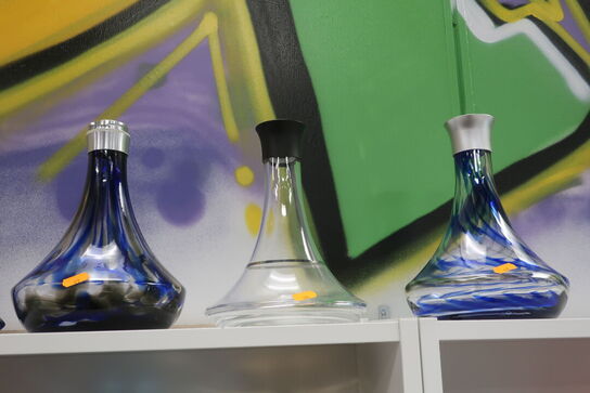 3 stk. vaser til vandpiber