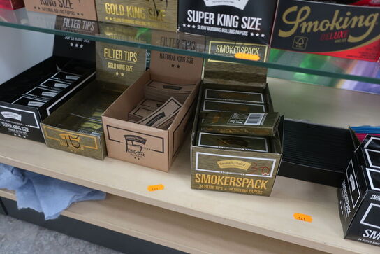 Diverse cigaretpapir 