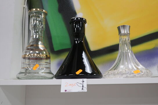 3 stk. vaser til vandpiber