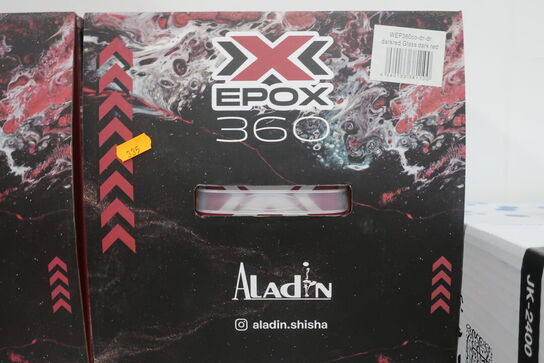 Vandpibe ALADIN Epox 360 Darkred