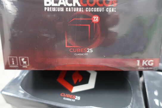 27 ks. Kul til vandpibe BLACKCOCOS Cubes 25