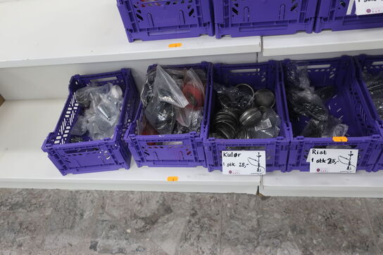 Diverse udstyr til vandpiber