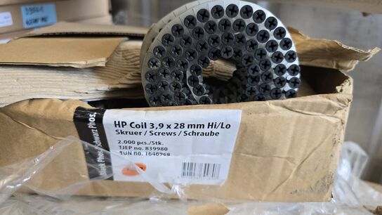 Gipsskruer og DAFA Kron tætningstape DAFA. HP COIL