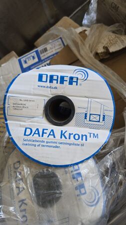 Gipsskruer og DAFA Kron tætningstape DAFA. HP COIL