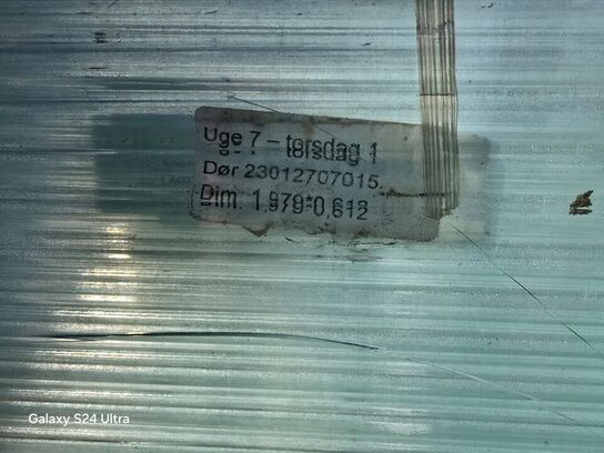 Glasplader inkl transportvogn