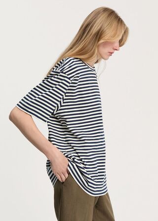 Lui Circular Striped Tee AIAYU Str.: M