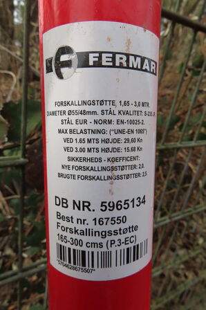 4 stk. Forskallingsstøtter