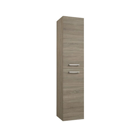 Parma/Alba højskab 350x1600mm Grå eg, H42 Strømberg Bad