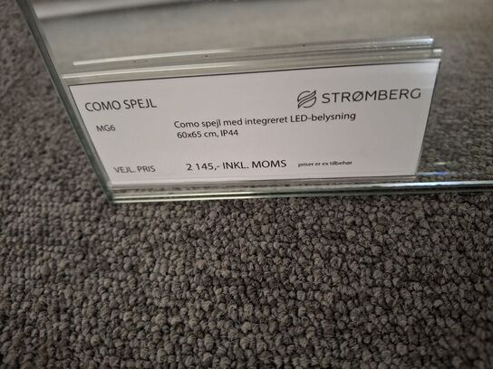 Como spejl integreret lys 600x650mm