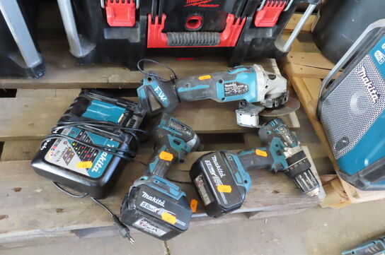 3 stk. Akku-værktøj MAKITA