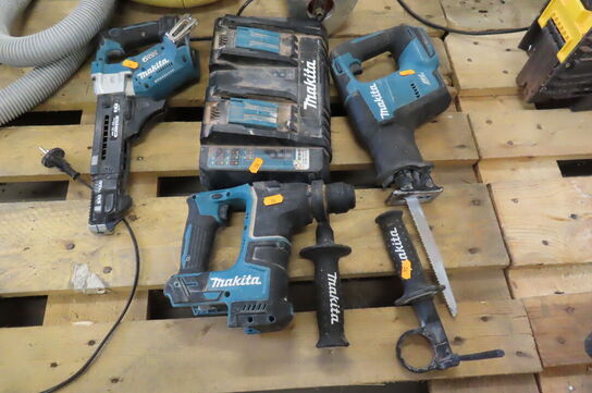 3 stk. Akku-værktøj MAKITA