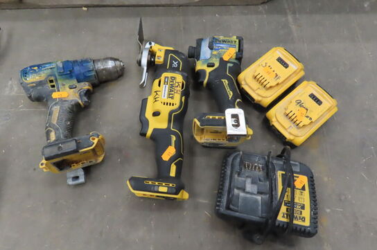 3 stk. Akku-værktøj DEWALT