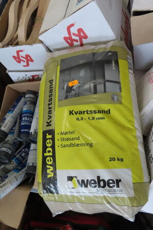 Pallekar med diverse byggefuge