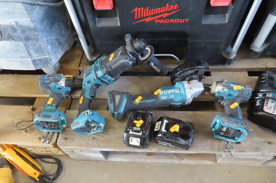 4 stk. Akku-værktøj MAKITA