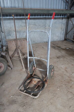 Tromle, sækkevogn samt vogn