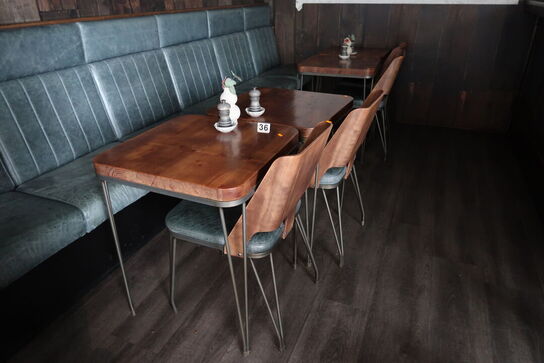 4 stk. borde med 4 stk. stole