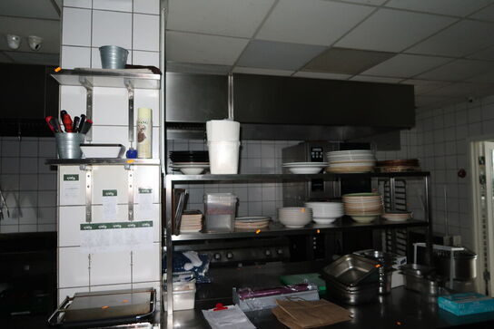 Rustfri stålopsats med div. Køkkenservice