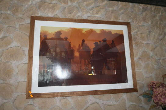 2 stk. indrammet plakater